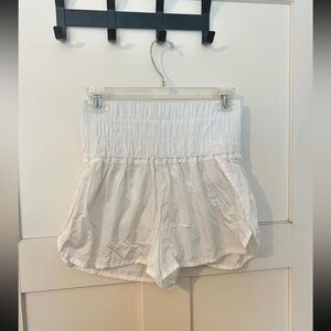 Free people high waist white athletic shorts